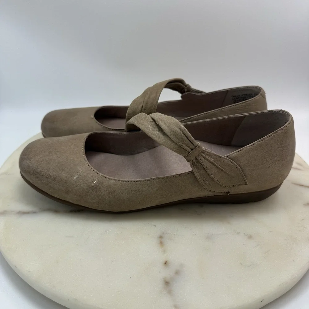 ABEO B.I.O.system 9N TALIA Brown Leather Mary Jane Built-In Orthotic Shoes
